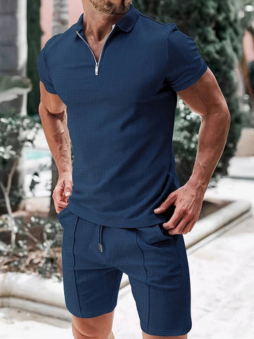 Levi - Set estivo per uomo composto da canotta e pantaloni corti