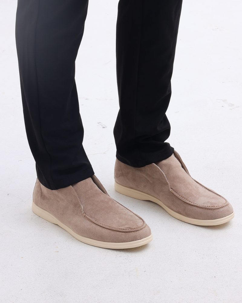 Old Money Mocassini in Pelle Suede Alta