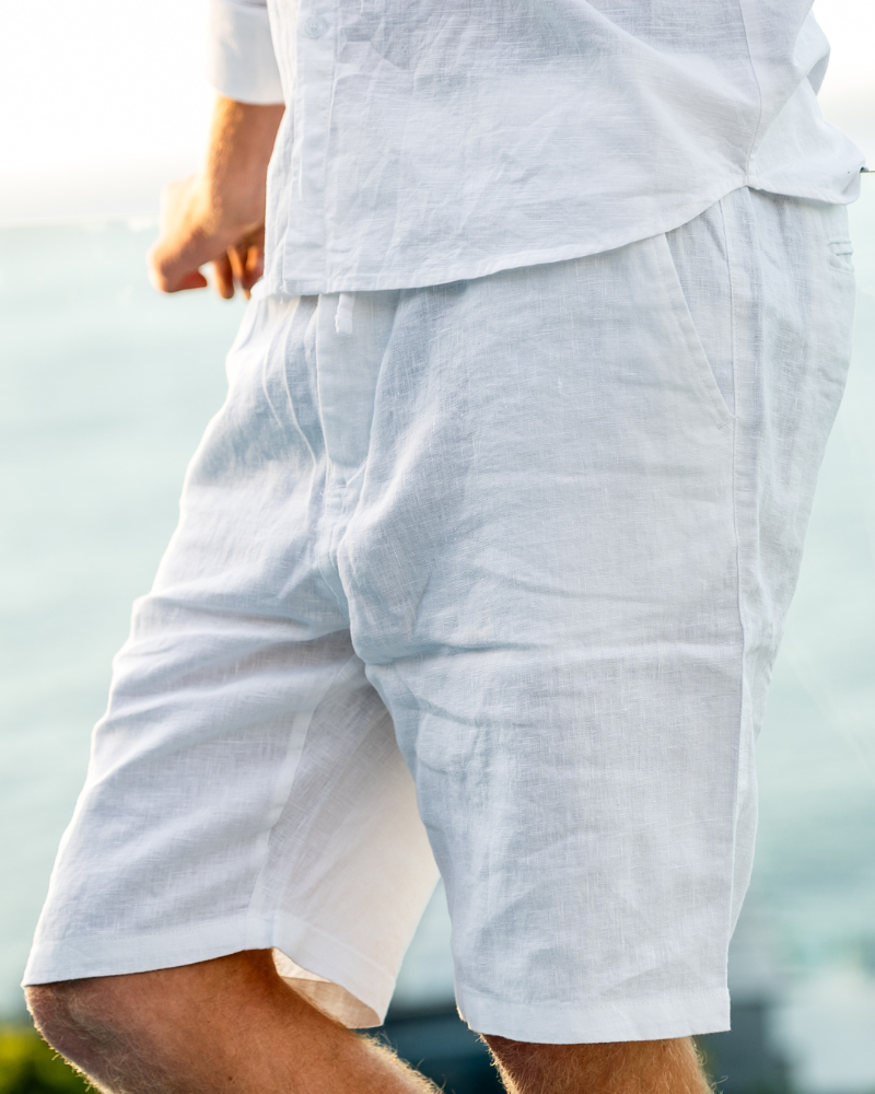 Casablanca - Pantaloni Corti in Lino Premium