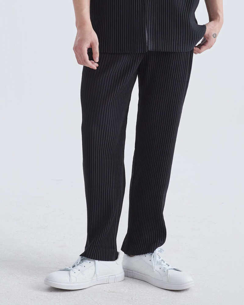 Pantaloni in Cotone Ribbattuto