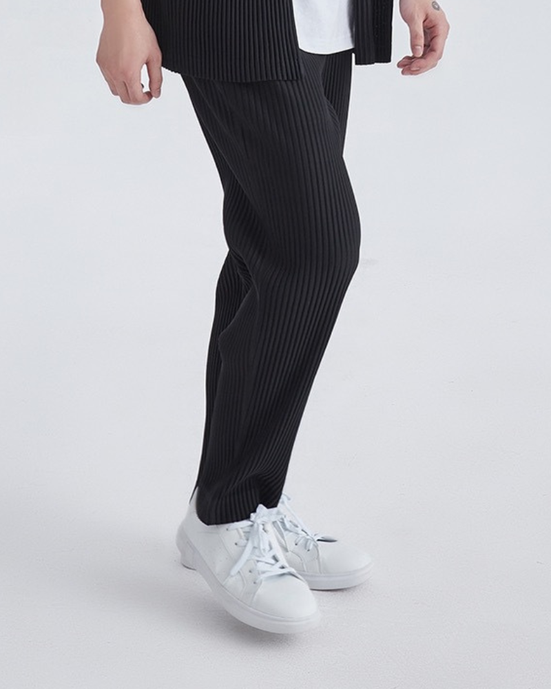 Pantaloni in Cotone Ribbattuto