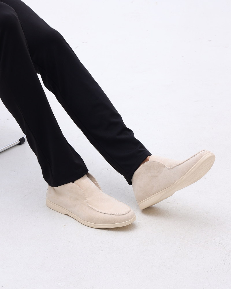 Old Money Mocassini in Pelle Suede Alta
