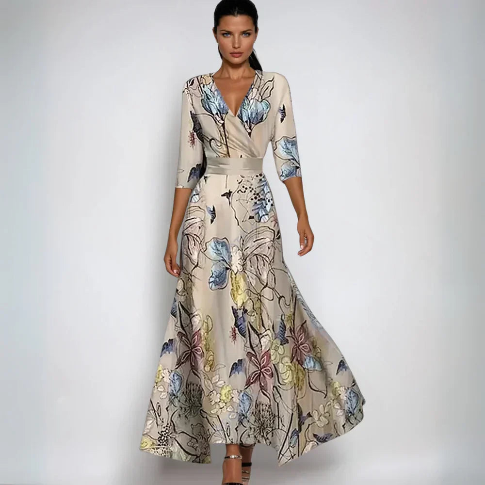 Emily - Luxe Floral Maxi Dress
