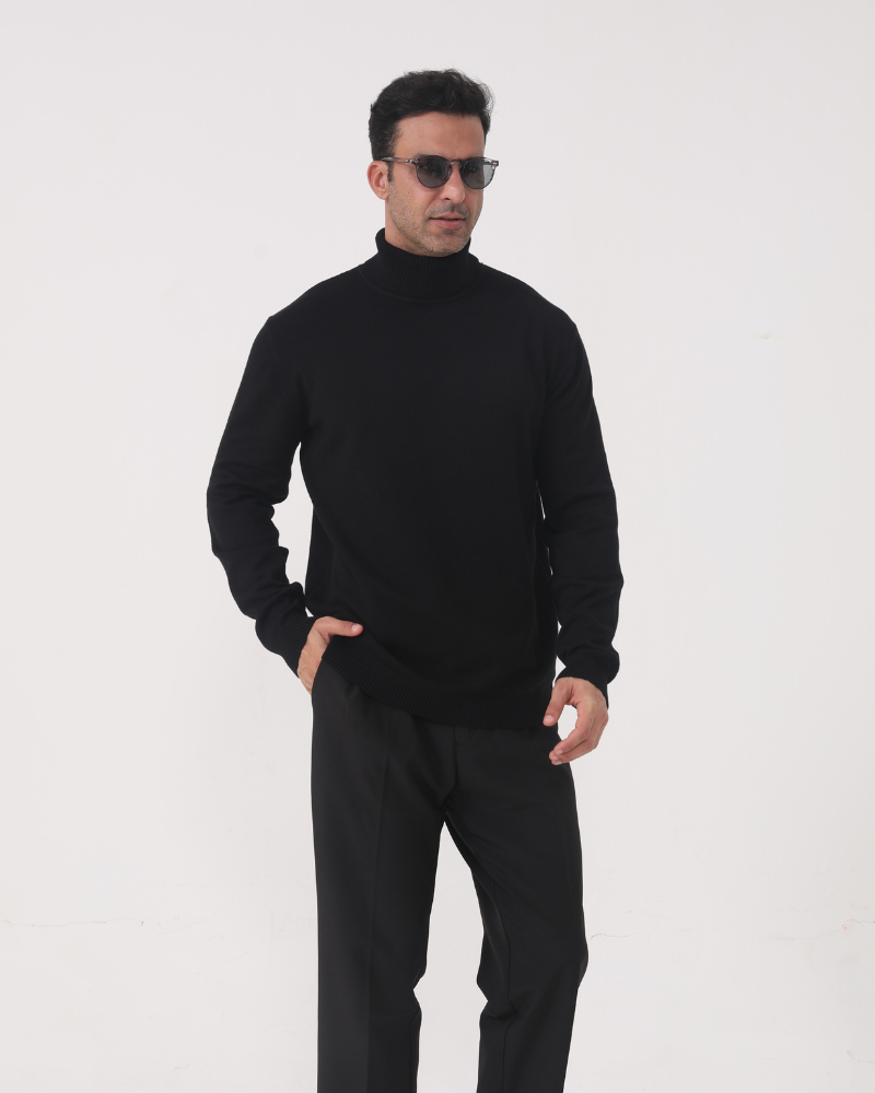 Gstaad Maglione Collo Alto in Lana Merino