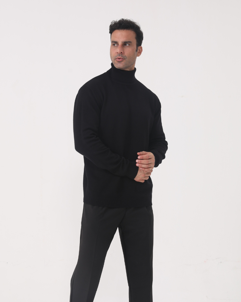 Gstaad Maglione Collo Alto in Lana Merino