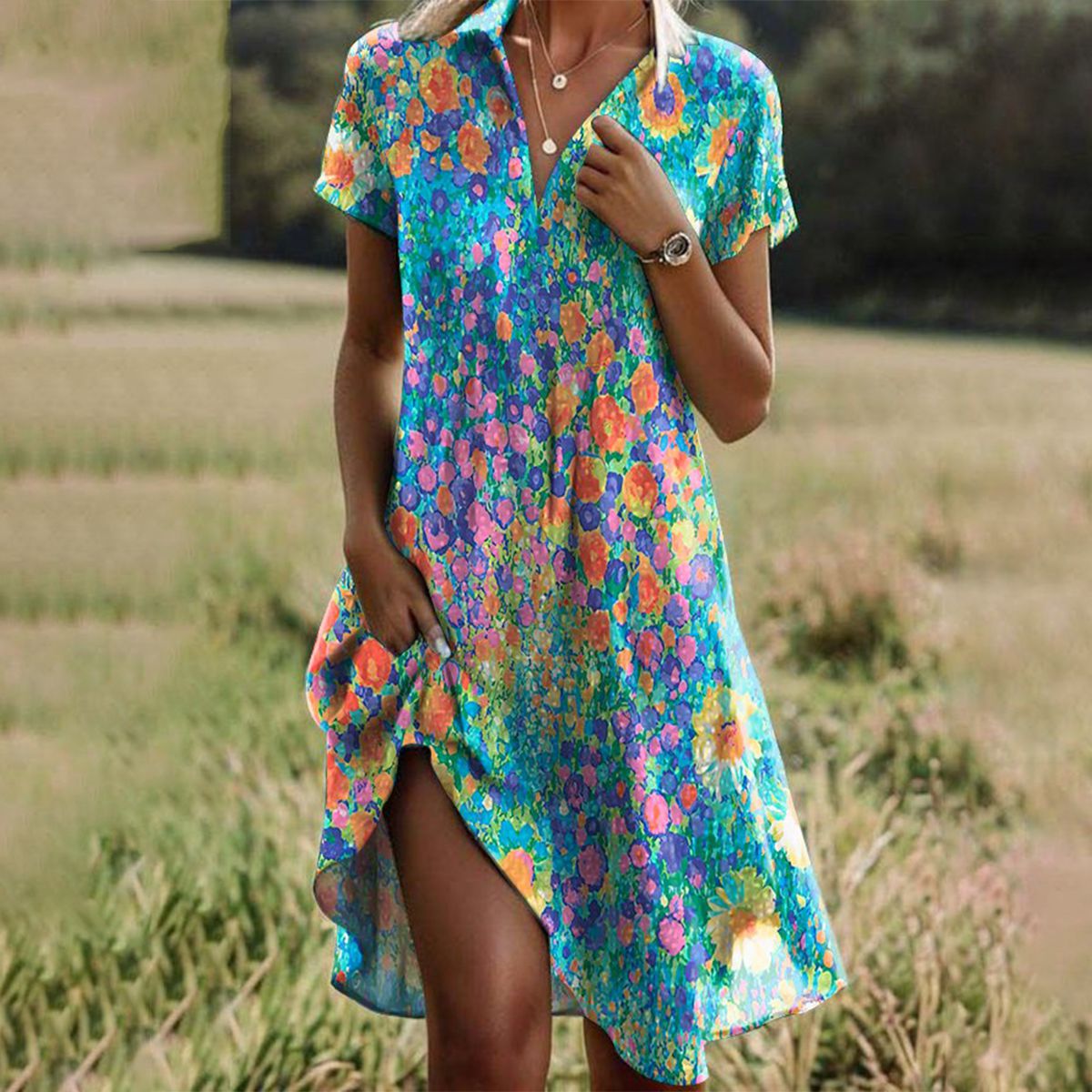Elsa di Lusso | Abito Midi Flowy - Ultime Pezzi Disponibili!