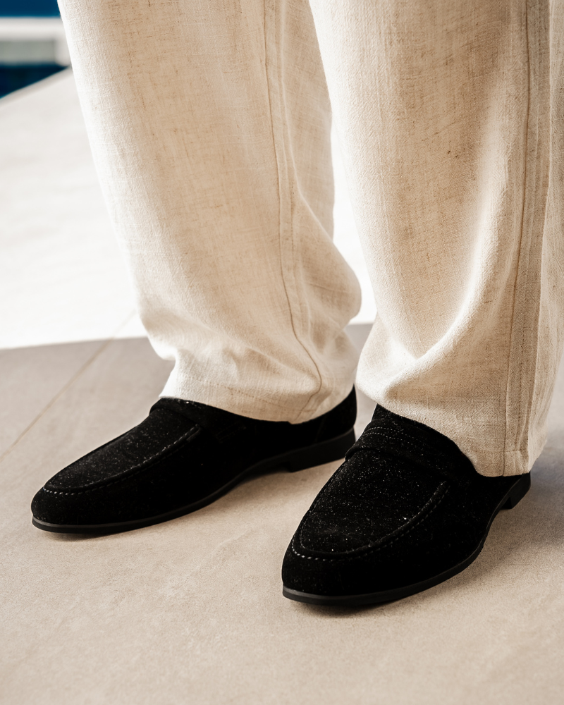 Penny Loafers in Suede Old Money