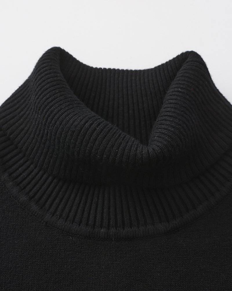 Gstaad Maglione Collo Alto in Lana Merino