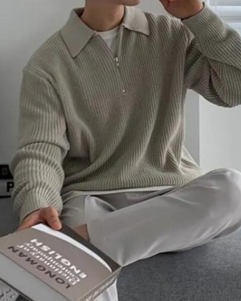 Maglione Cesare Mezza Zip