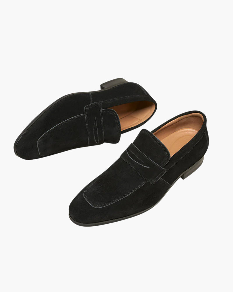 Penny Loafers in Suede Old Money