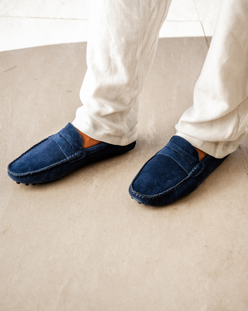 Moccasini in Pelle Scamosciata
