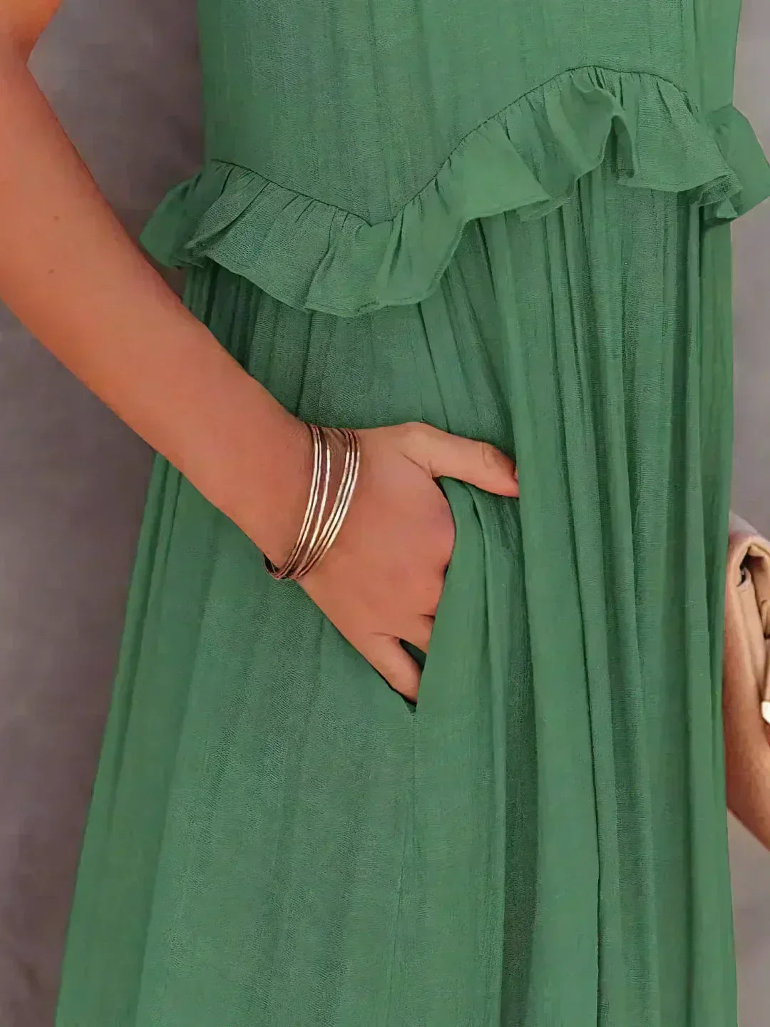 Giovanna | Luxe Maxi Halter Ruffle Dress – Limited Edition Elegance