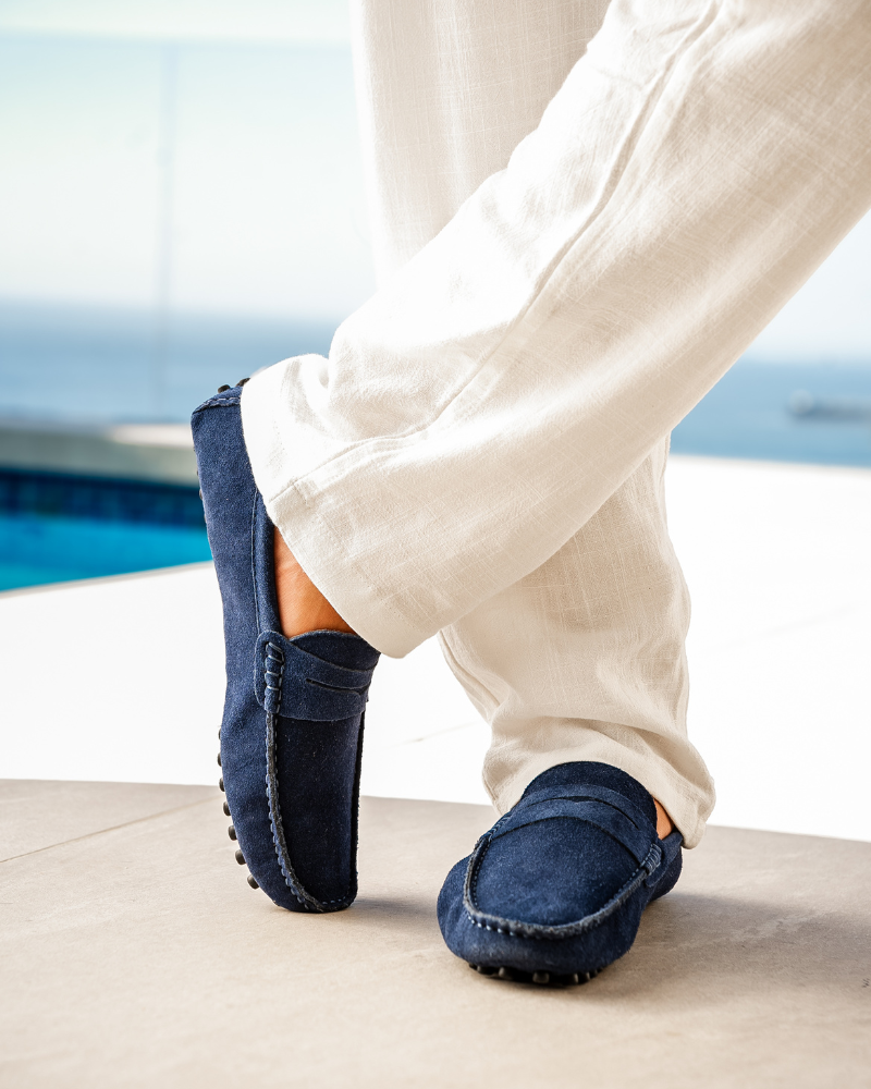 Moccasini in Pelle Scamosciata
