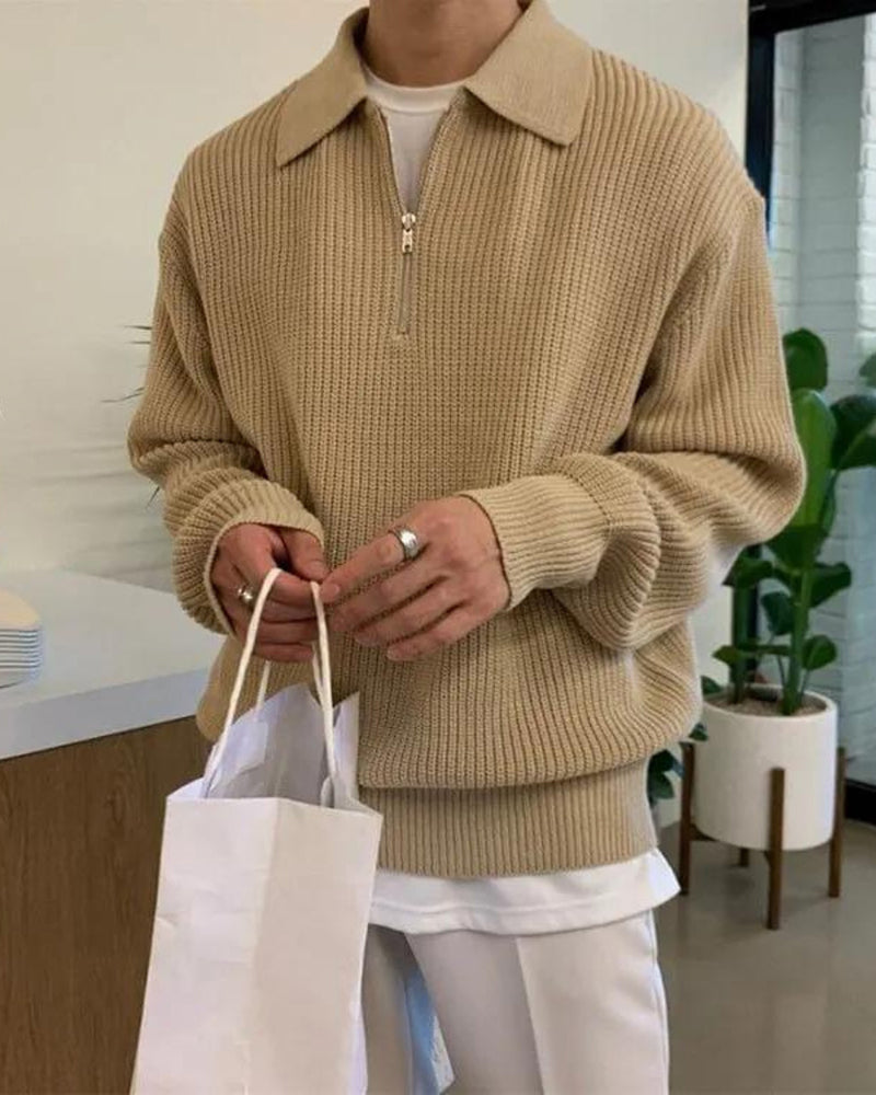 Maglione Cesare Mezza Zip