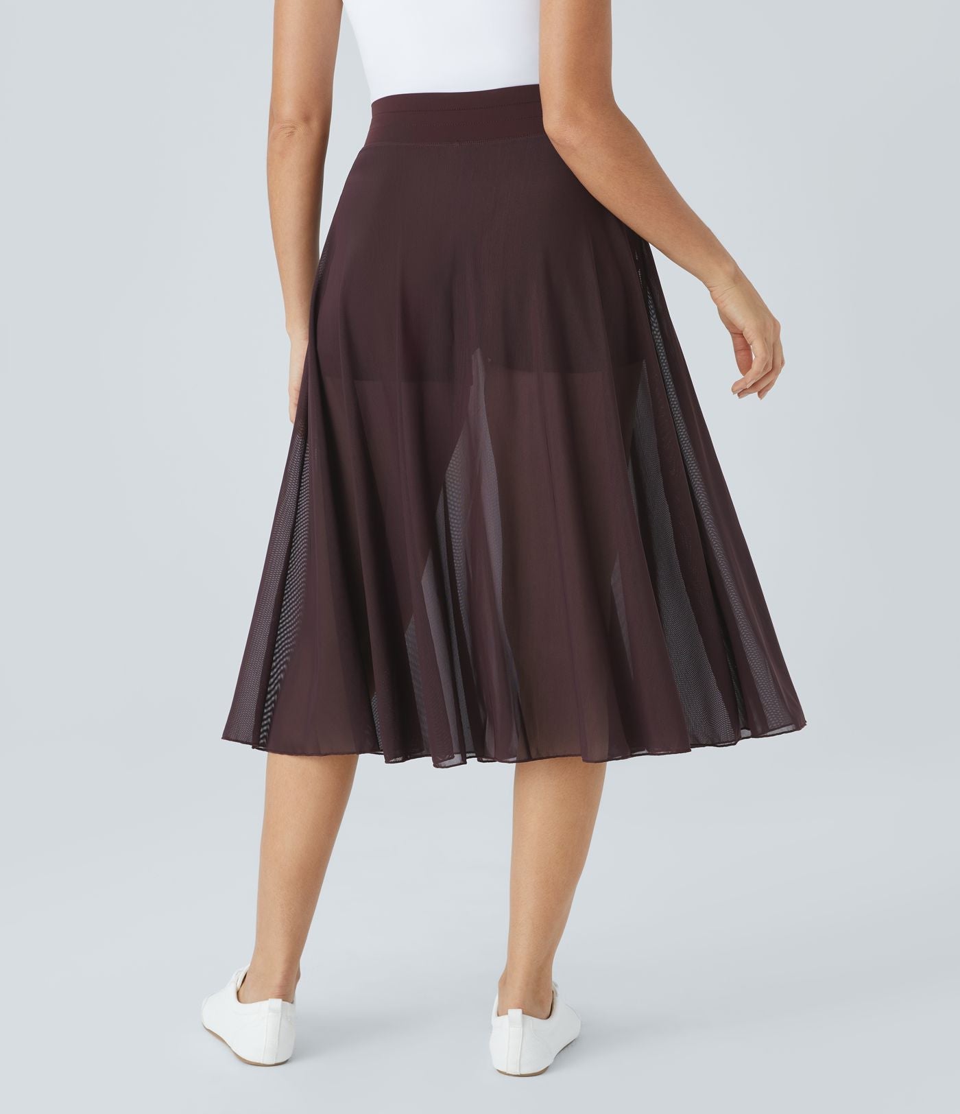 Viviana – Gonna midi con spacco e pantaloncino intern