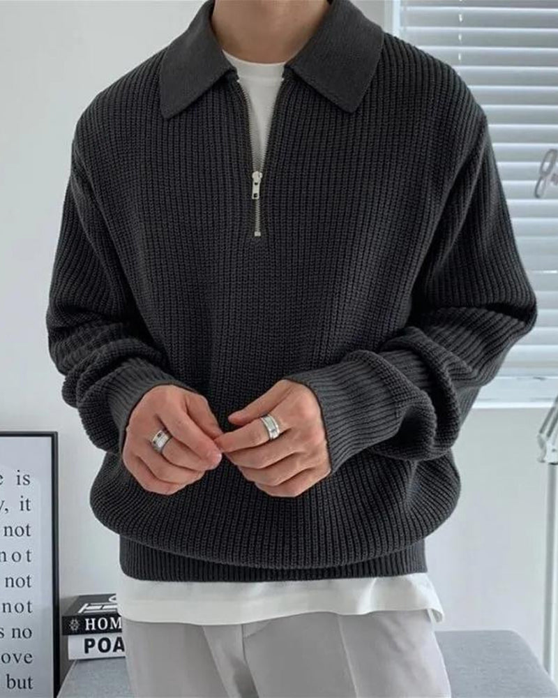 Maglione Cesare Mezza Zip