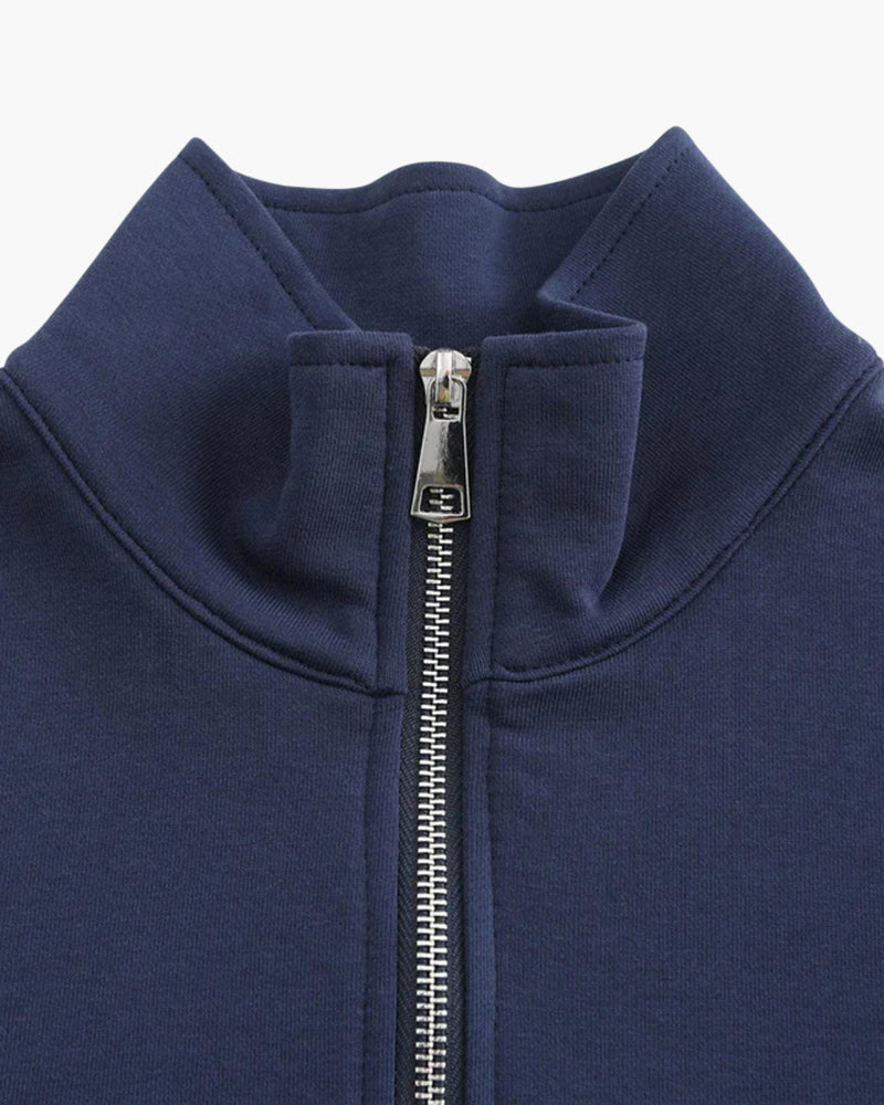 Felpa con Zip in Cotone di Miami