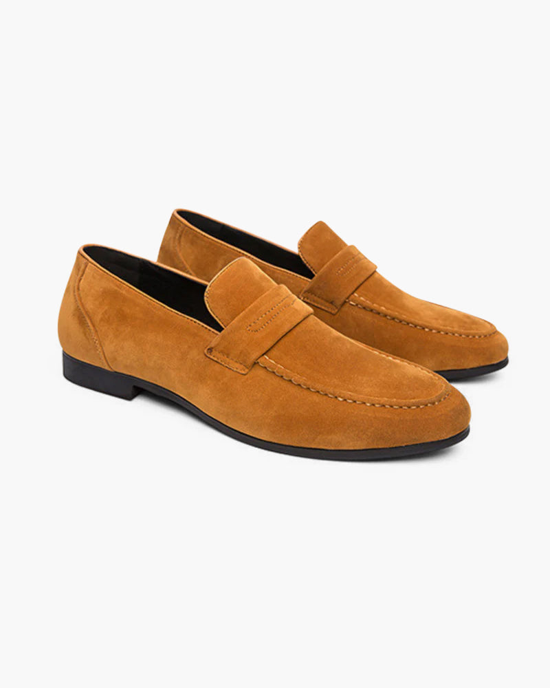 Penny Loafers in Suede Old Money