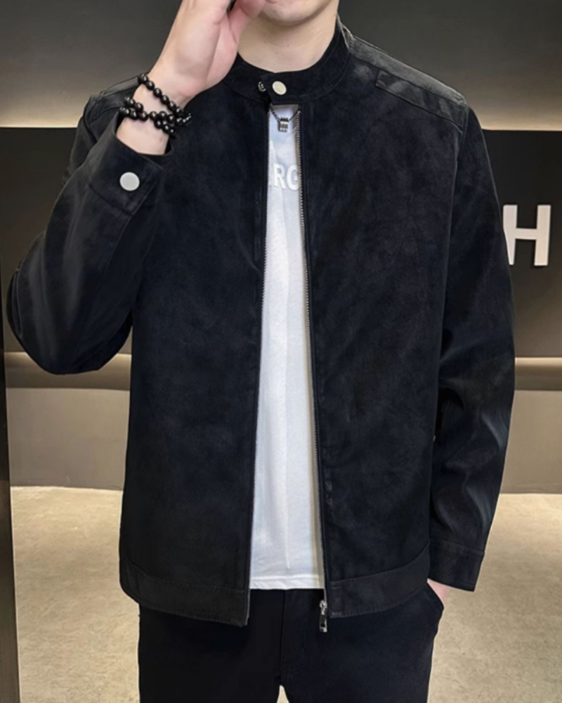 Giacca in Pelle Suede Estate