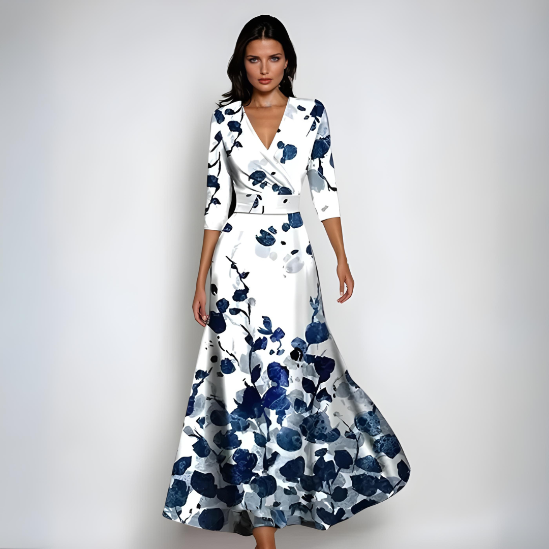 Emily - Luxe Floral Maxi Dress