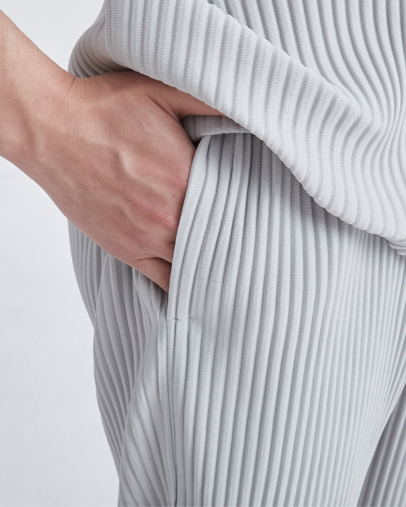 Pantaloni in Cotone Ribbattuto
