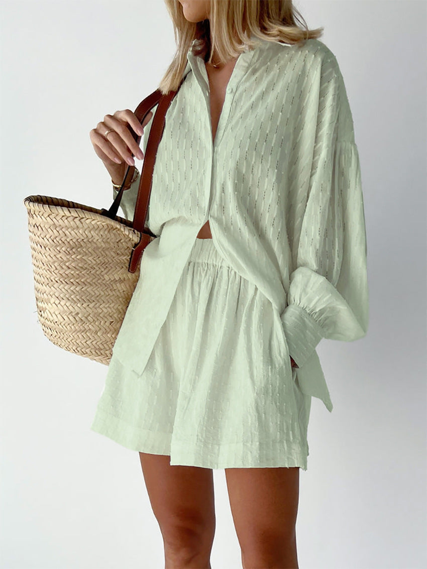 Eleganza di Maud | Luxe Chic Shirt & Short Set – Effortless Italian Sophistication for the Fashion-Forward