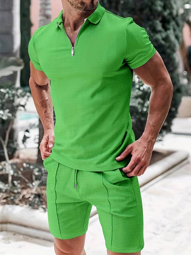 Levi - Set estivo per uomo composto da canotta e pantaloni corti
