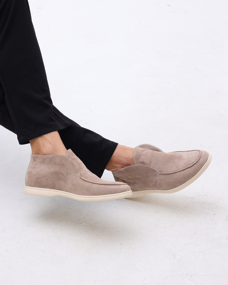 Old Money Mocassini in Pelle Suede Alta
