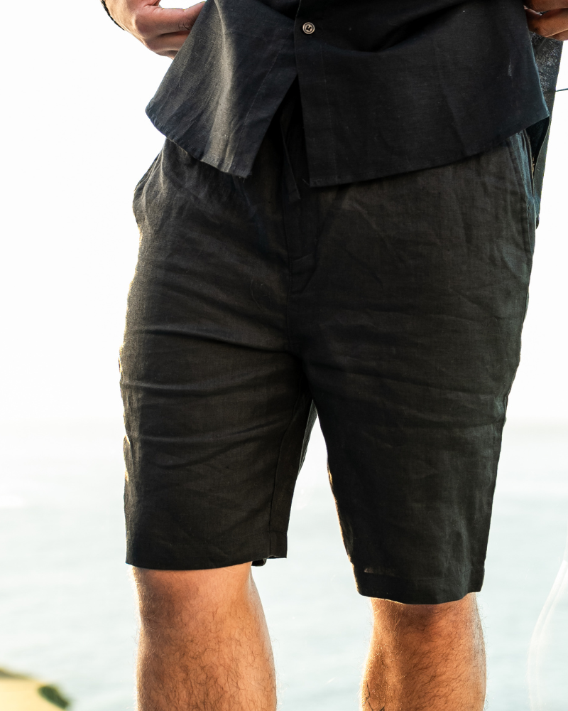 Casablanca - Pantaloni Corti in Lino Premium