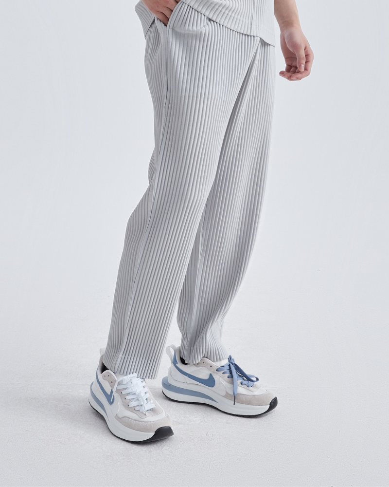 Pantaloni in Cotone Ribbattuto