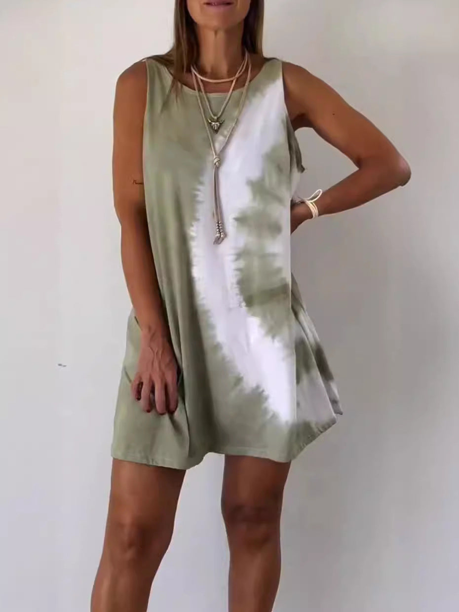 Rosalia Elegante: Luxury Sleeveless Casual Dress – Embrace Effortless Sophistication