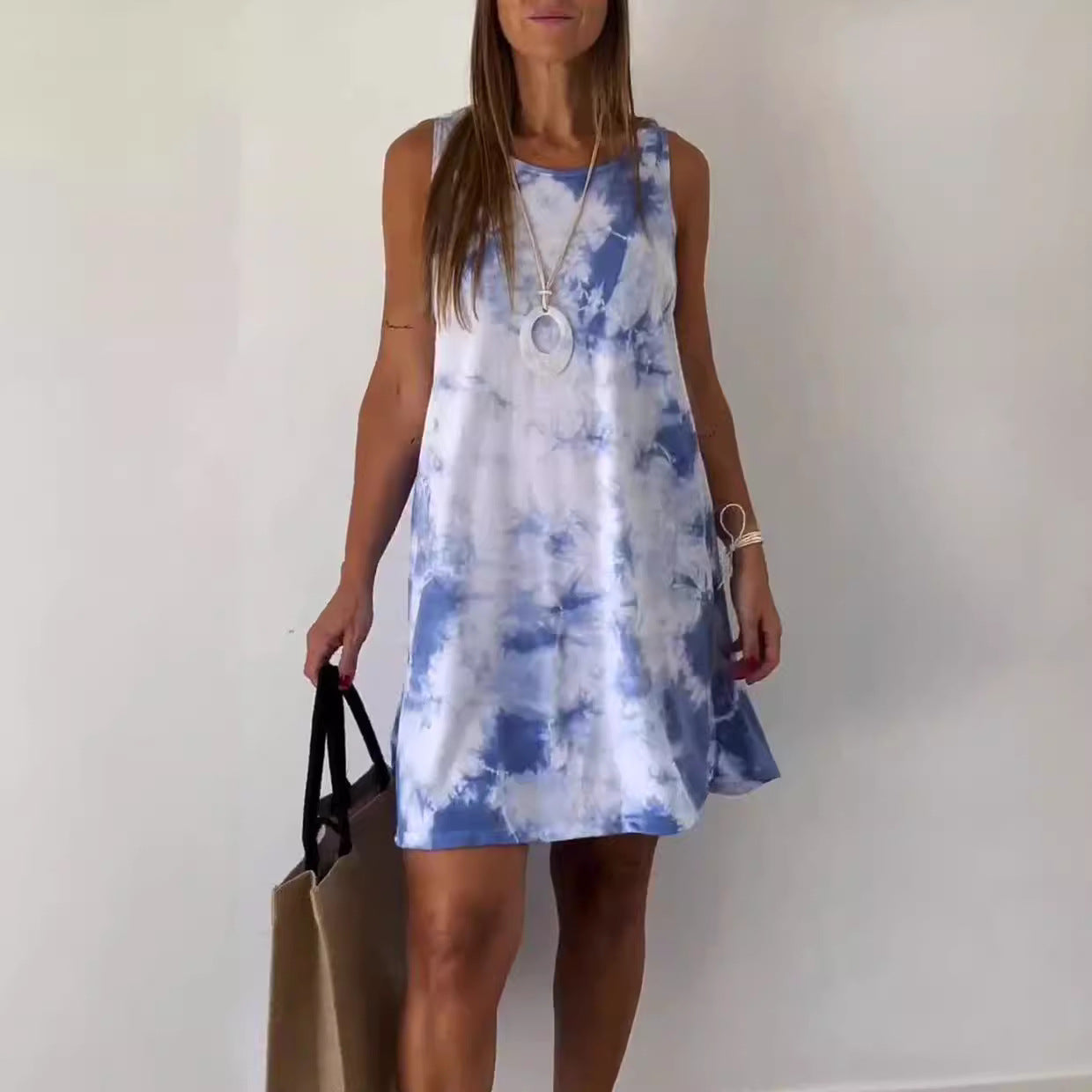 Rosalia Elegante: Luxury Sleeveless Casual Dress – Embrace Effortless Sophistication