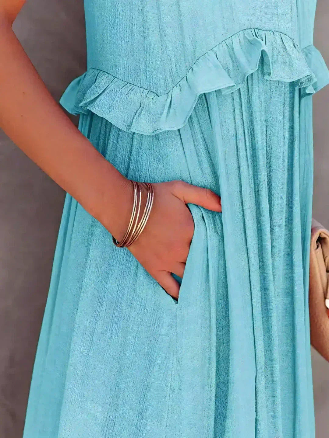 Giovanna | Luxe Maxi Halter Ruffle Dress – Limited Edition Elegance