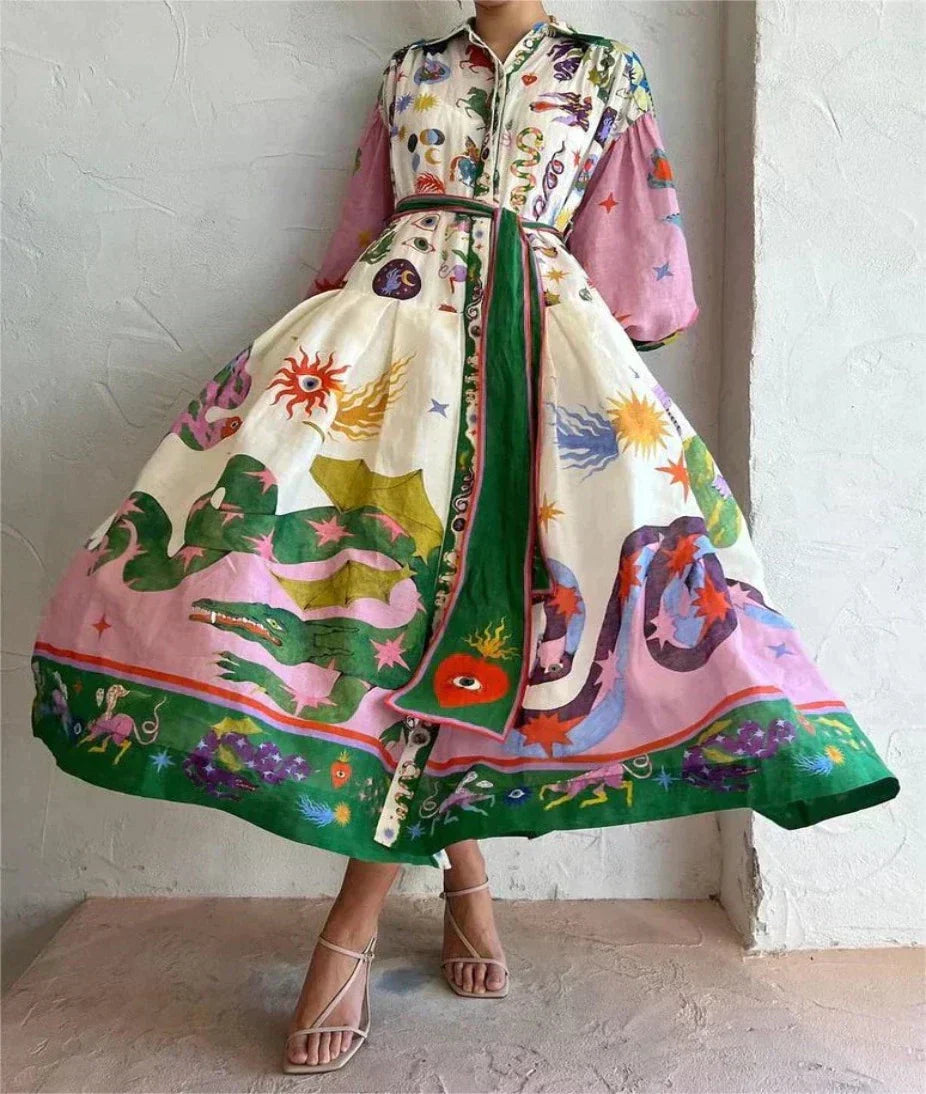 Claudia Eleganza | Luxe Volume Dress – Elevate Your Wardrobe with Timeless Italian Sophistication