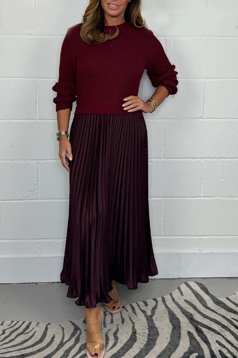 Jacobine - Unique winter dress with skirt detail