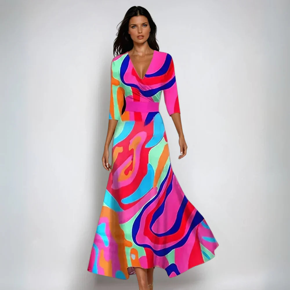 Emily - Luxe Floral Maxi Dress