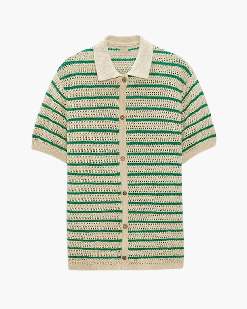 Marbella - Camicia a Bottoni in Maglia