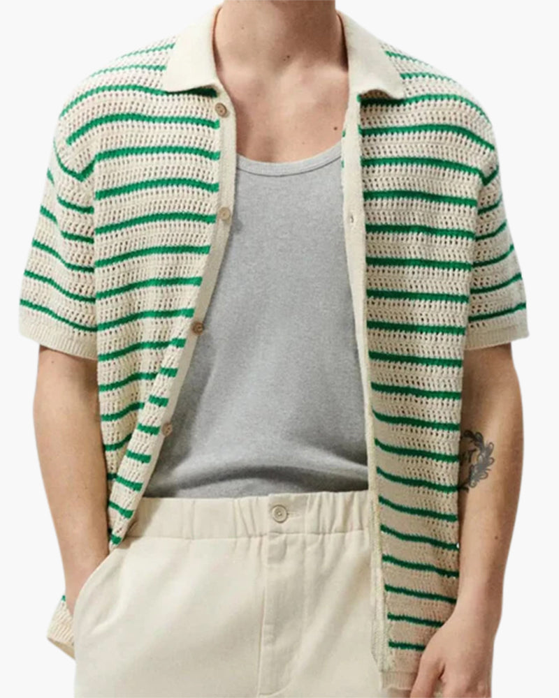 Marbella - Camicia a Bottoni in Maglia